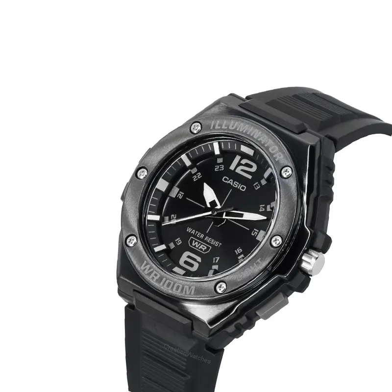 Casio Youth Illuminator Full Black Men's Watch- MWA-100HB-1AV